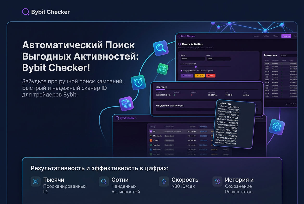 Bybit Checker — Сканер ID Активностей Bybit