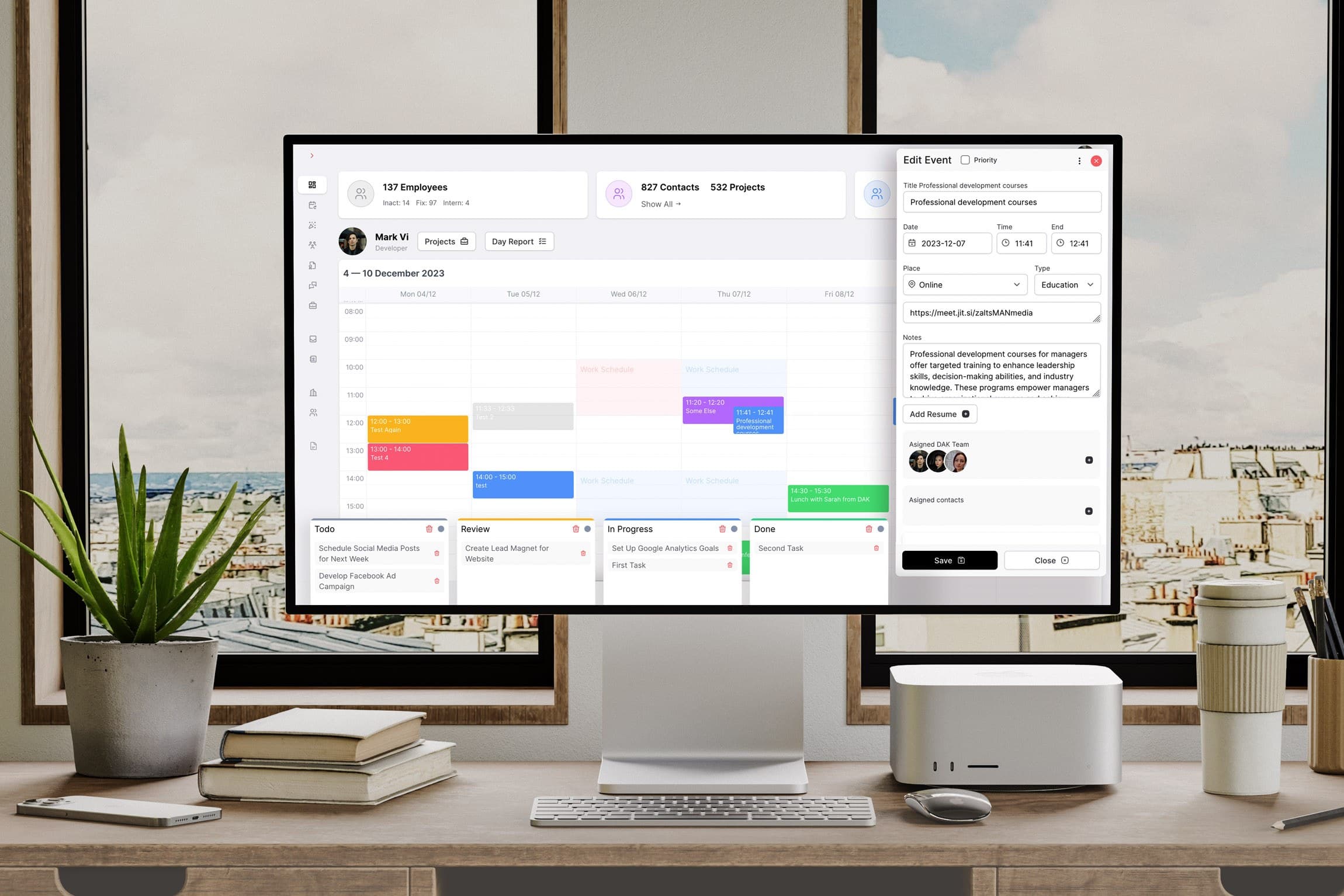 Разработка CRM для DAK Consulting