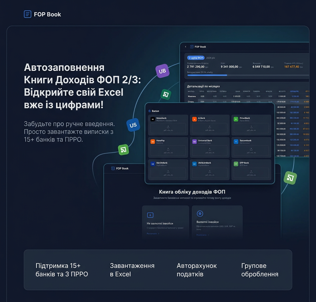 Книга ФОП — Автозаполнение Книги Доходов ФОП
