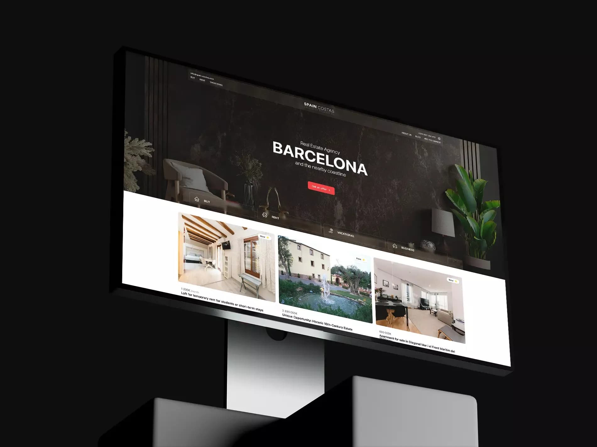 Редизайн сайта Spain Costas