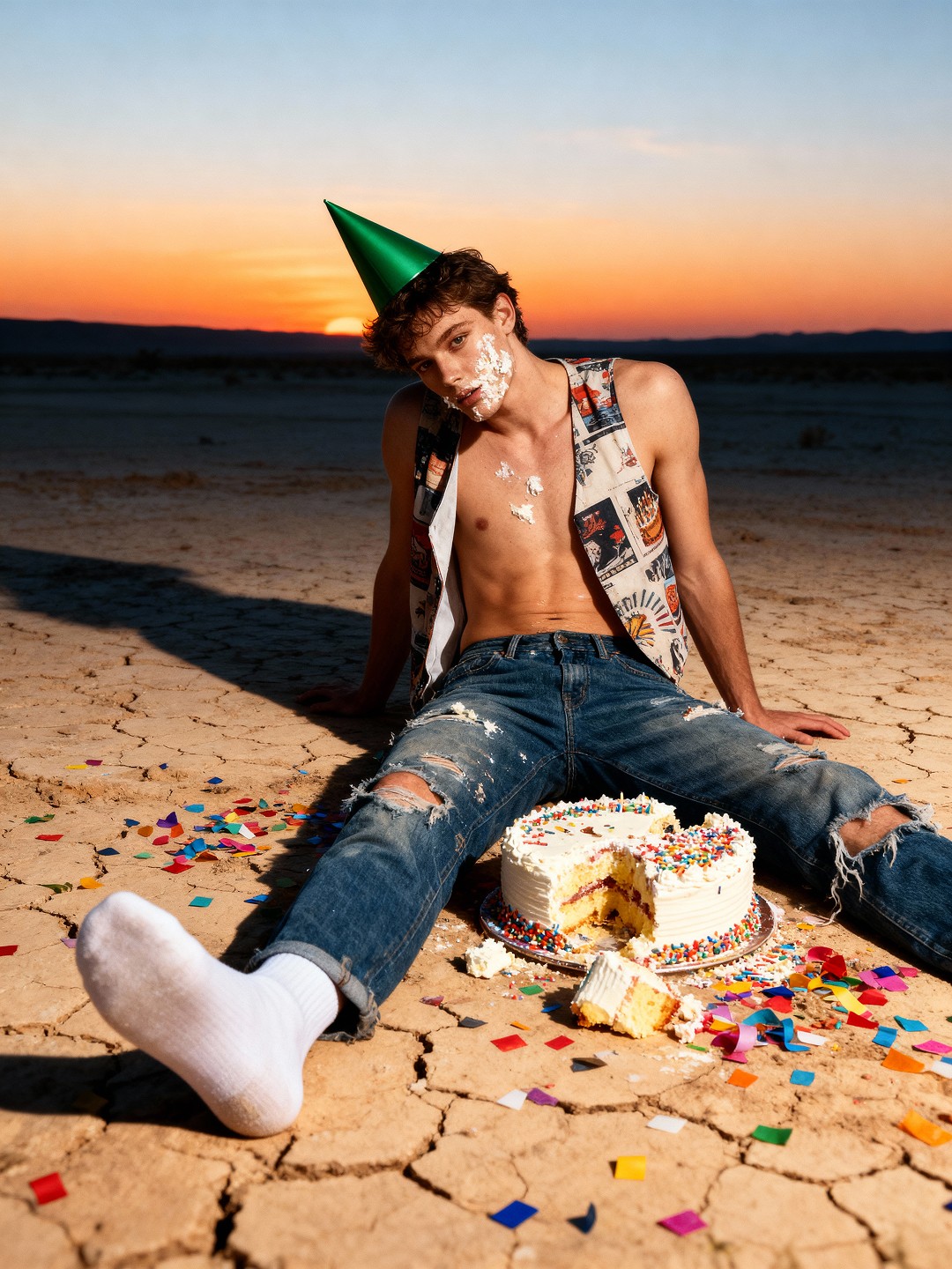 Desert at sunset — вариант 1