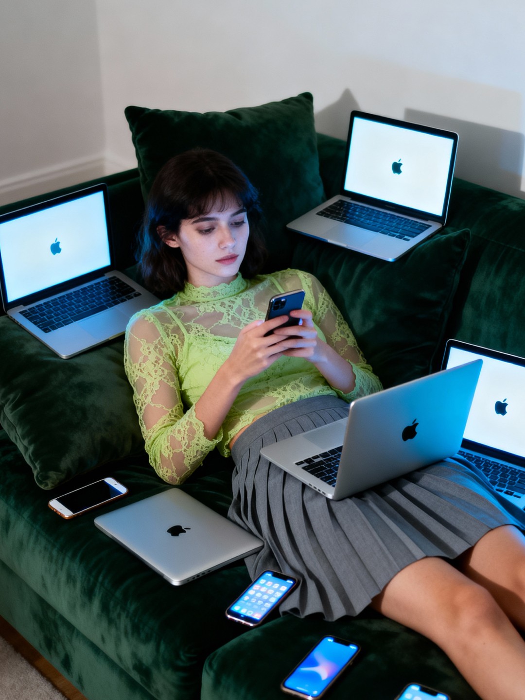 Glowing laptops — вариант 2