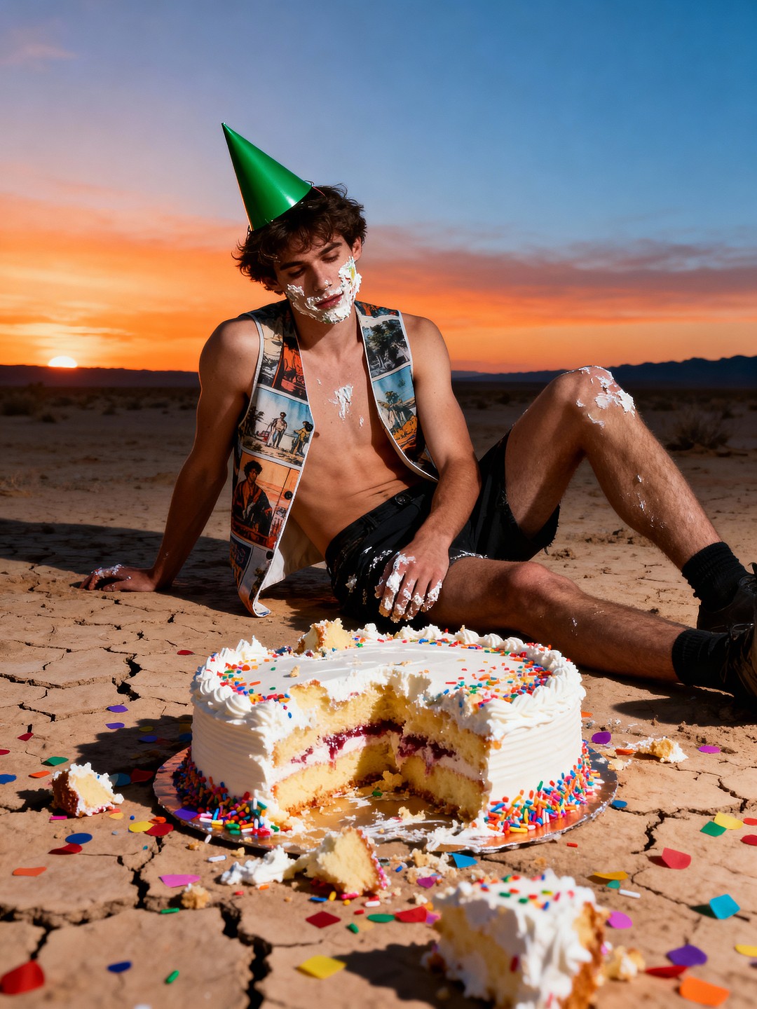 Desert at sunset — вариант 2