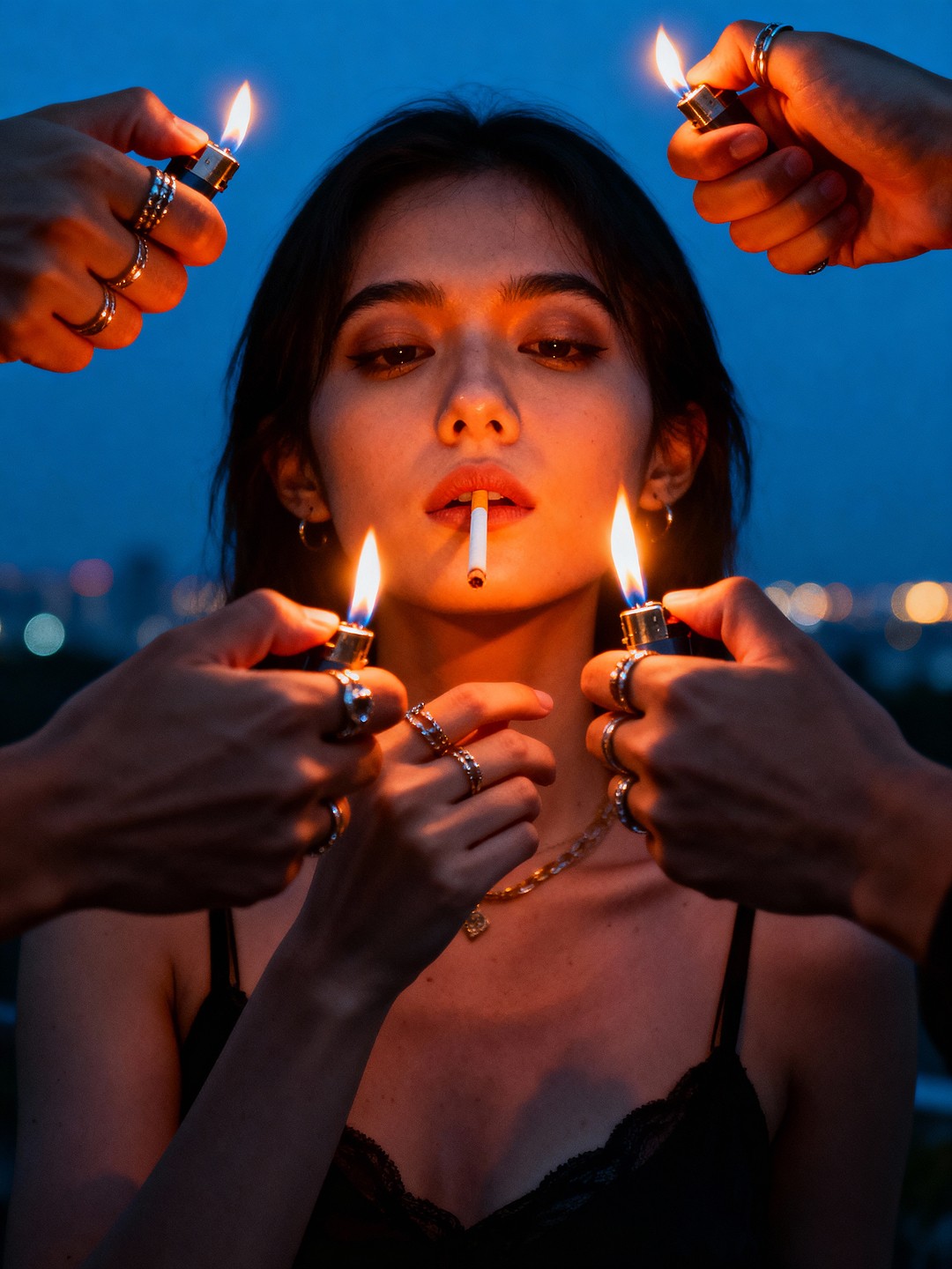 Night-time portrait — вариант 2