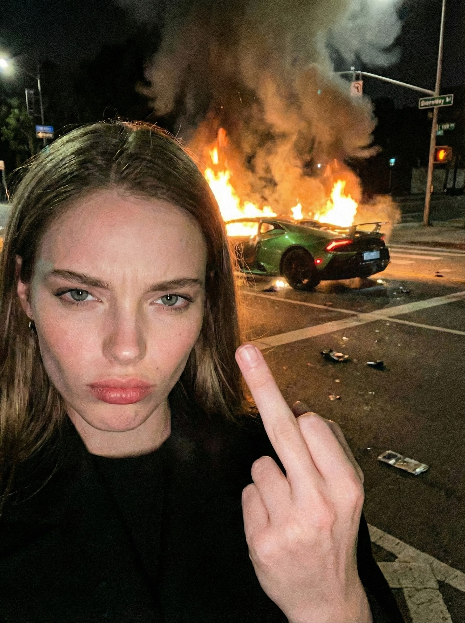 Burning Lamborghini — вариант 1